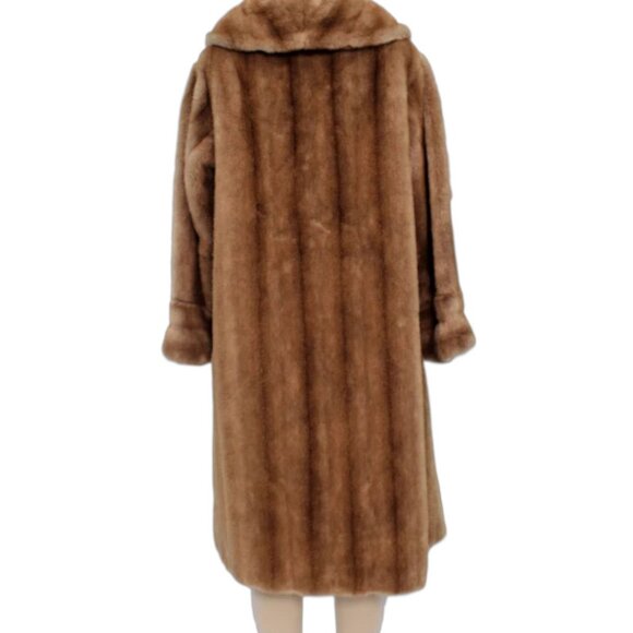 VINTAGE MINCARA BY RUSSEL TAYLOR Faux Fur Coat - Picture 3 of 6